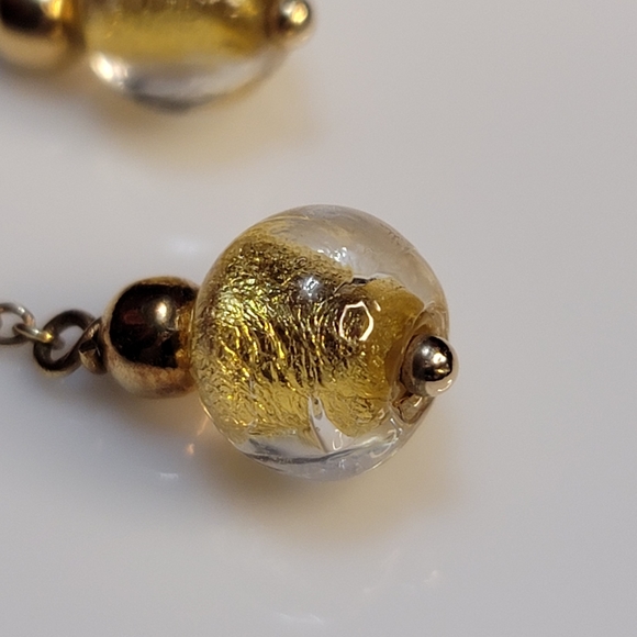 14k Yellow Gold and Murano Venetian Glass Demi Parure - Picture 7 of 14